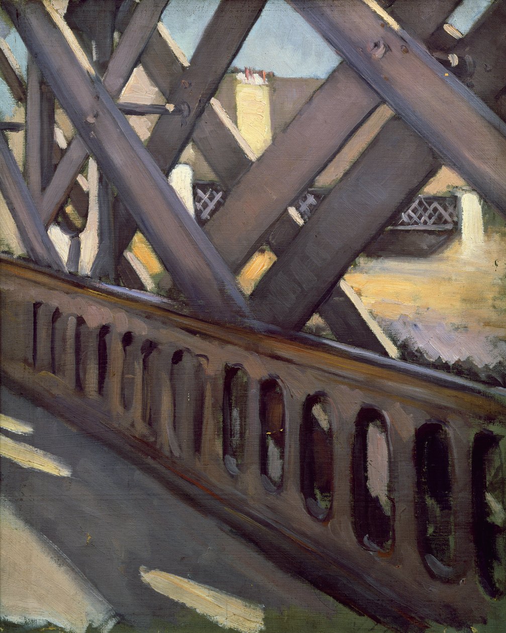 Estudo de Le Pont de l&39;Europe, 1876 de Gustave Caillebotte