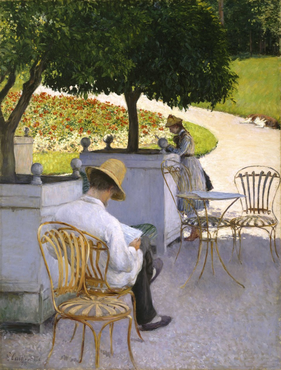 As laranjeiras de Gustave Caillebotte