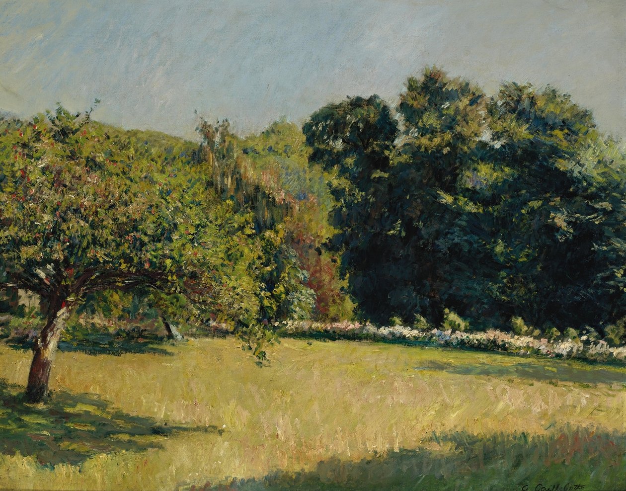 Um jardim em Trouville de Gustave Caillebotte