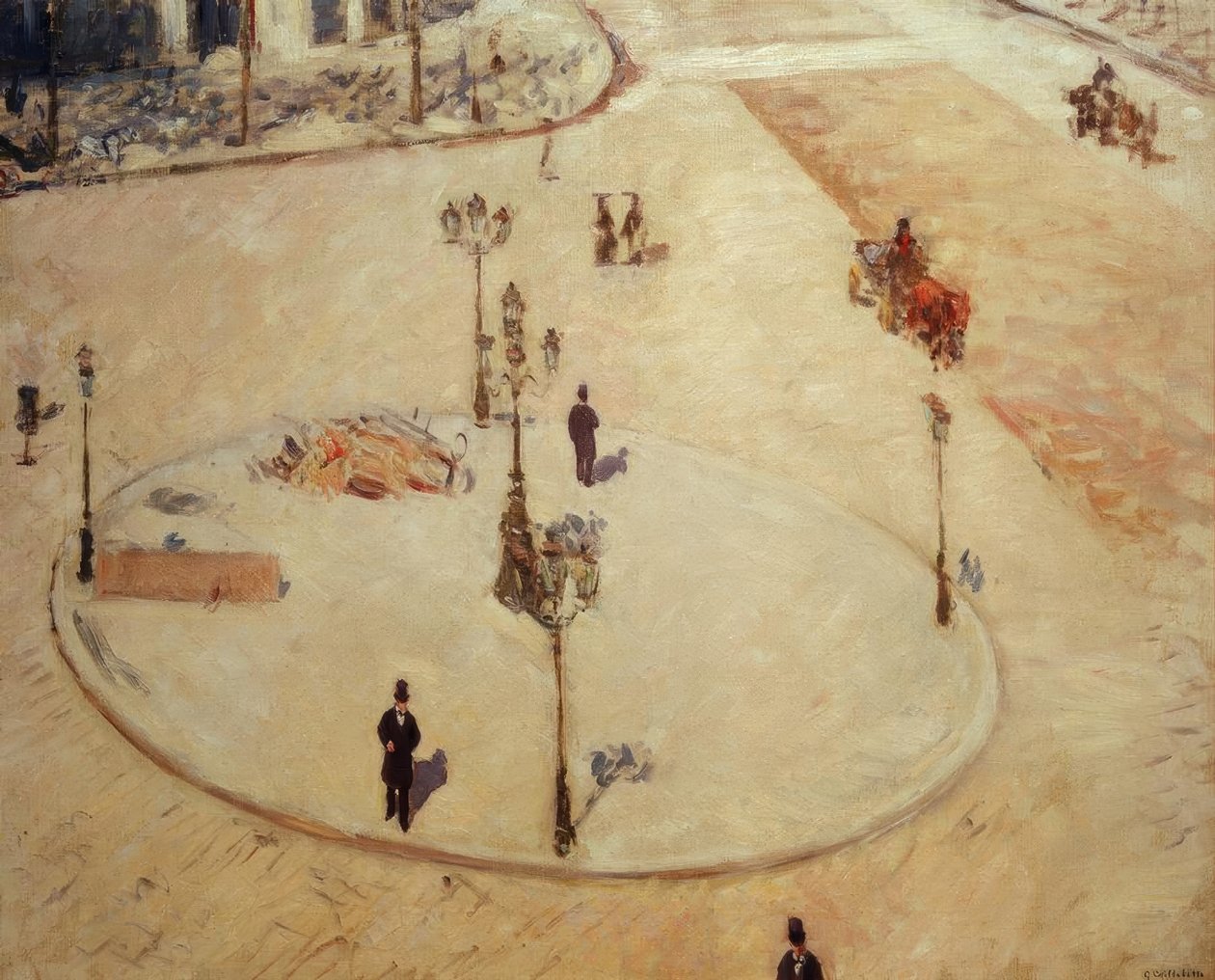 Um refúgio, Boulevard Haussmann de Gustave Caillebotte