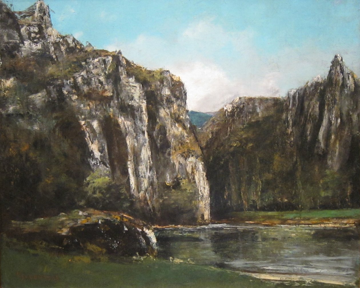 Um desfiladeiro no Jura de Gustave Courbet