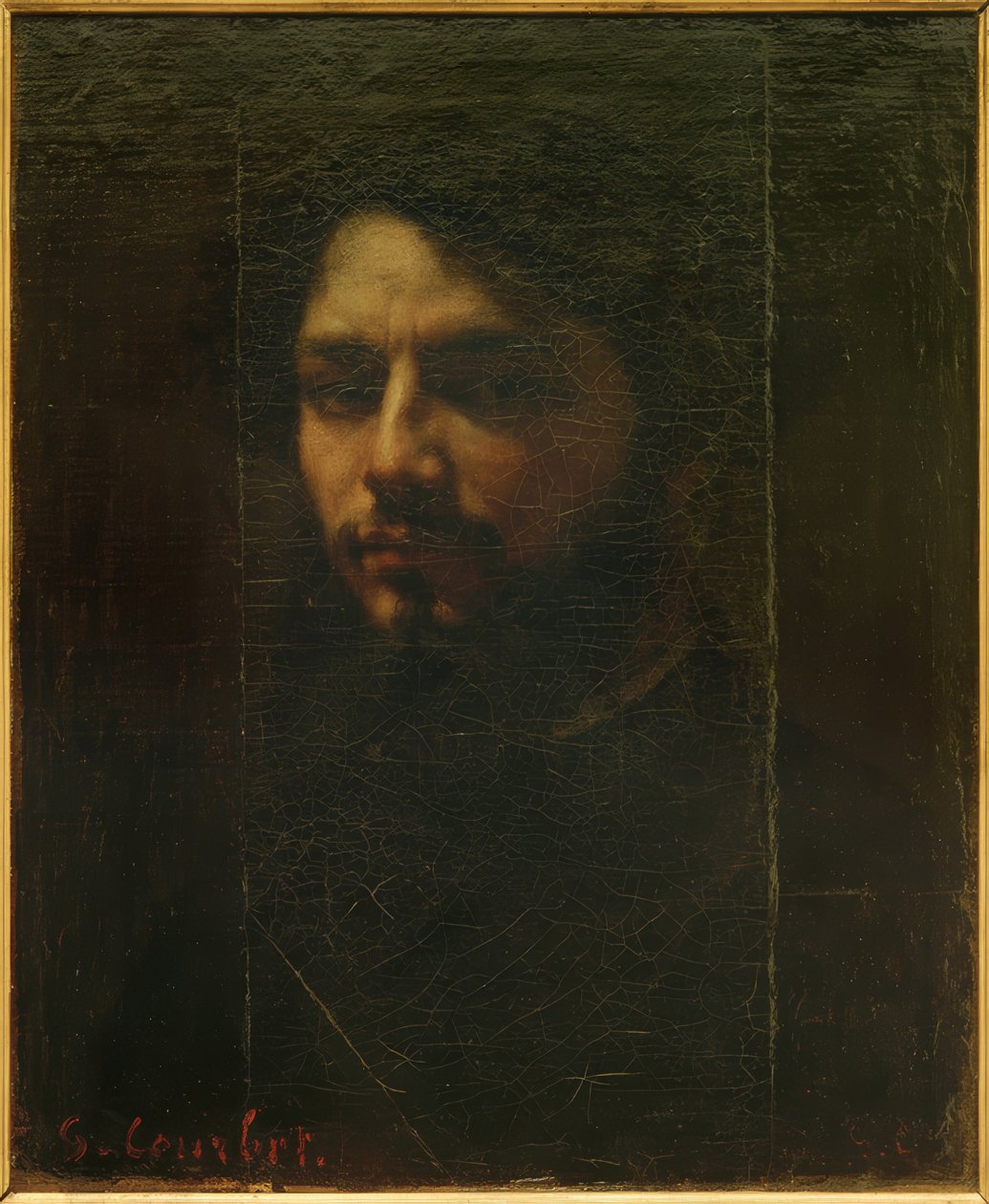 auto-retrato de Gustave Courbet
