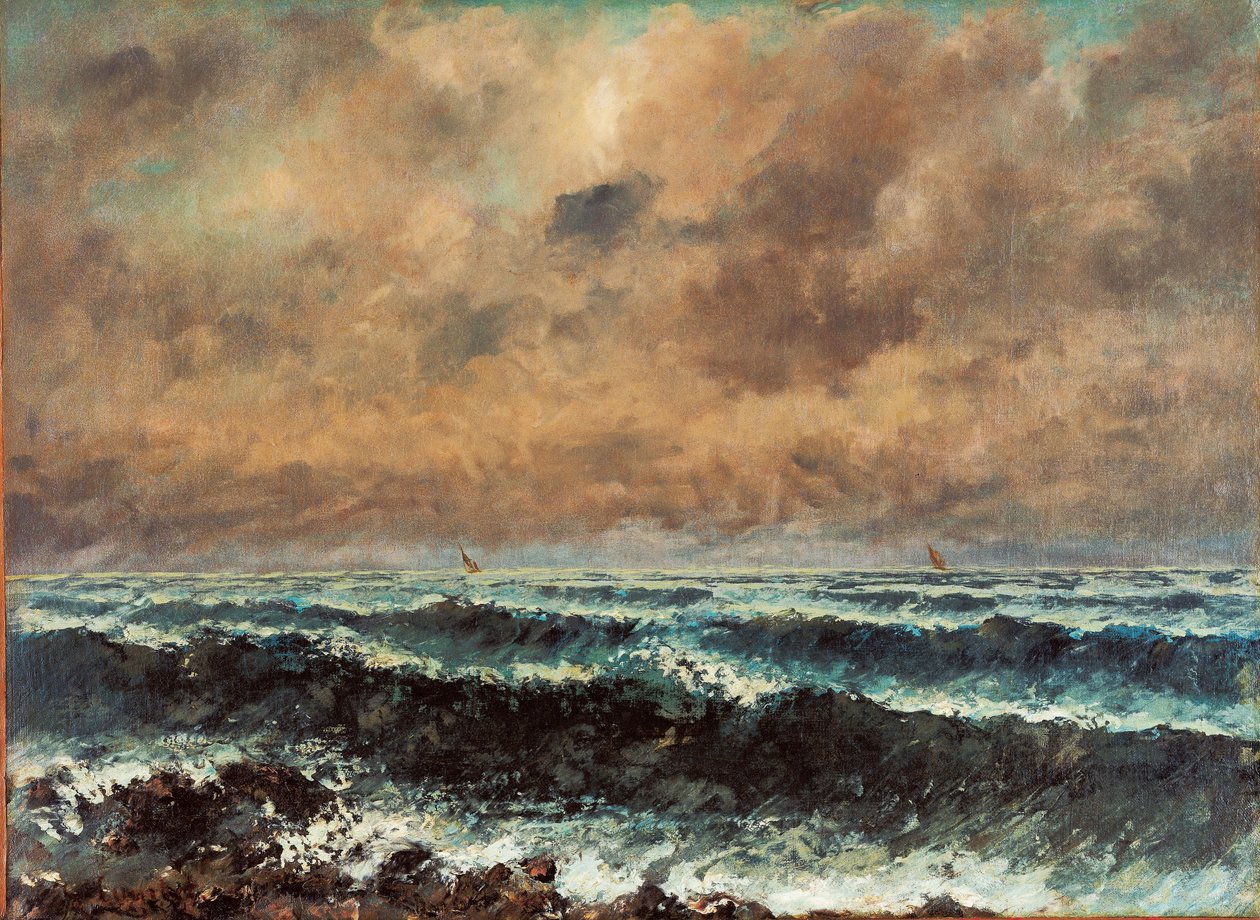 Mar de outono de Gustave Courbet