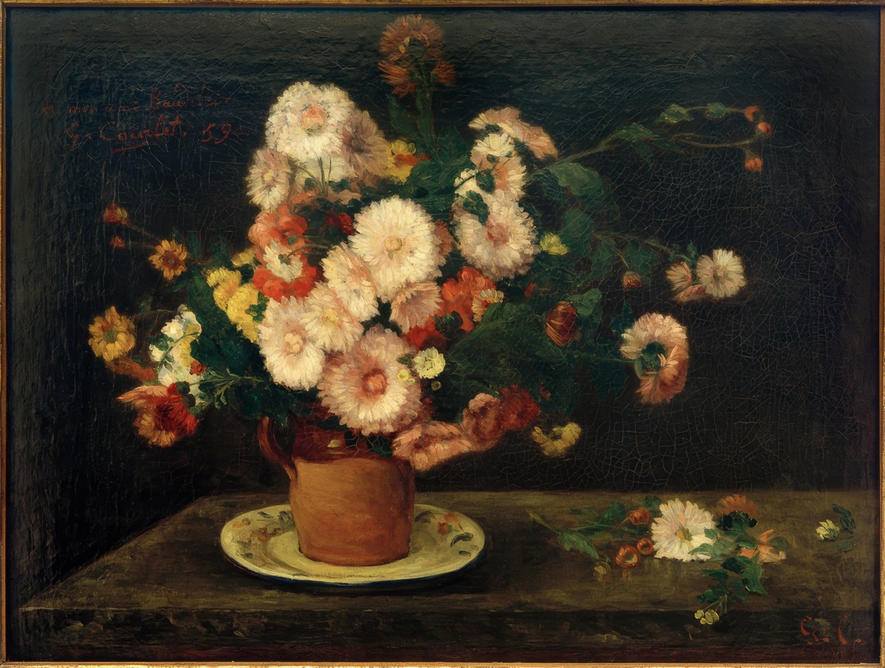 Travesseiros de buquê de Gustave Courbet