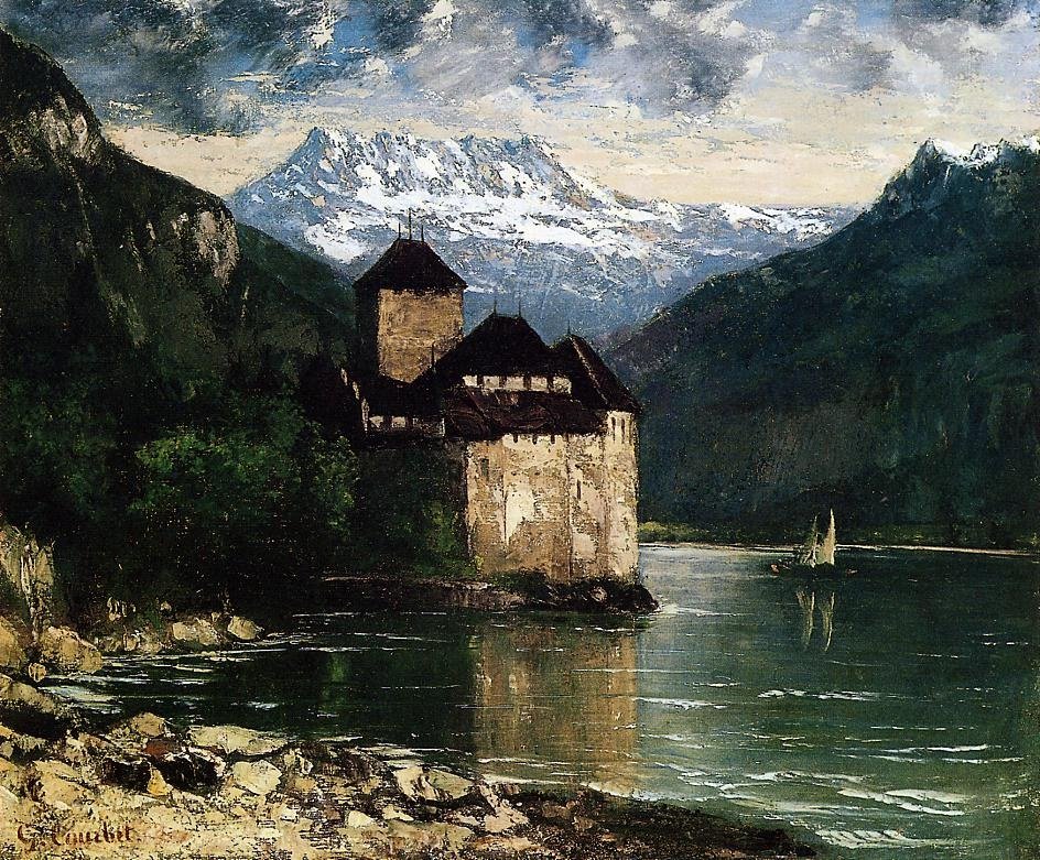 Castelo de Chillon de Gustave Courbet