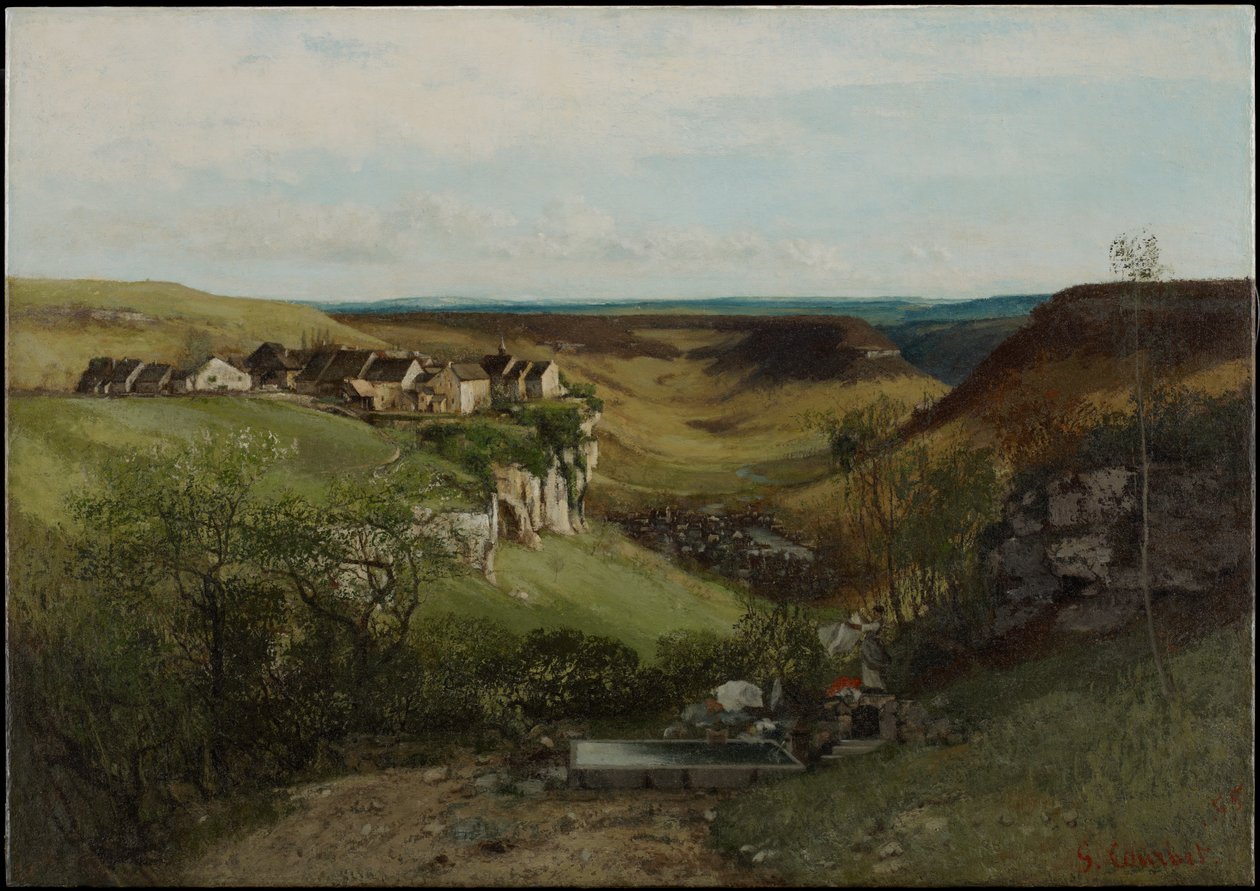 Castelo de Ornans, 1855 de Gustave Courbet