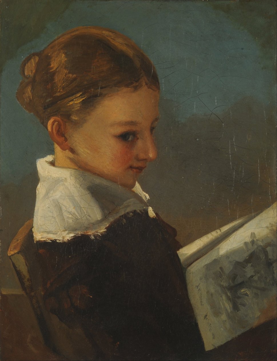 Julieta Courbet na idade de dez de Gustave Courbet