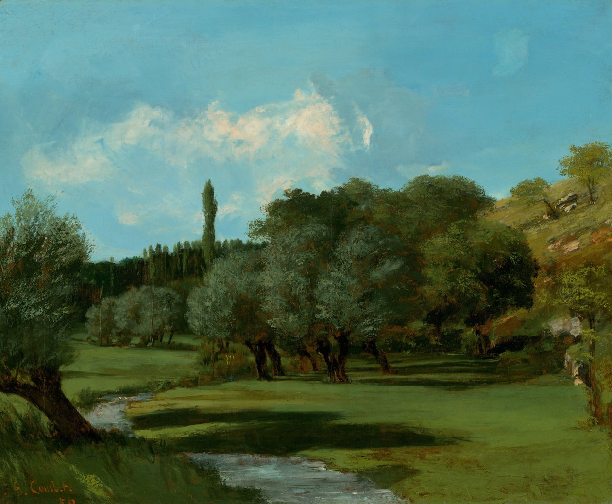 La Bretonnerie no departamento de Indre de Gustave Courbet