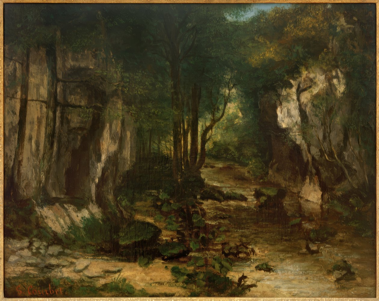 Riacho do Poço Negro de Gustave Courbet