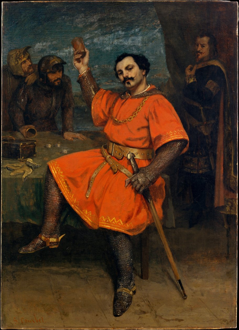 Louis Guéymard como Robert o diabo de Gustave Courbet