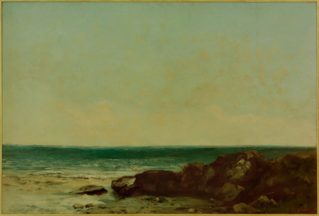 Beira-mar (mar Mediterrâneo) de Gustave Courbet