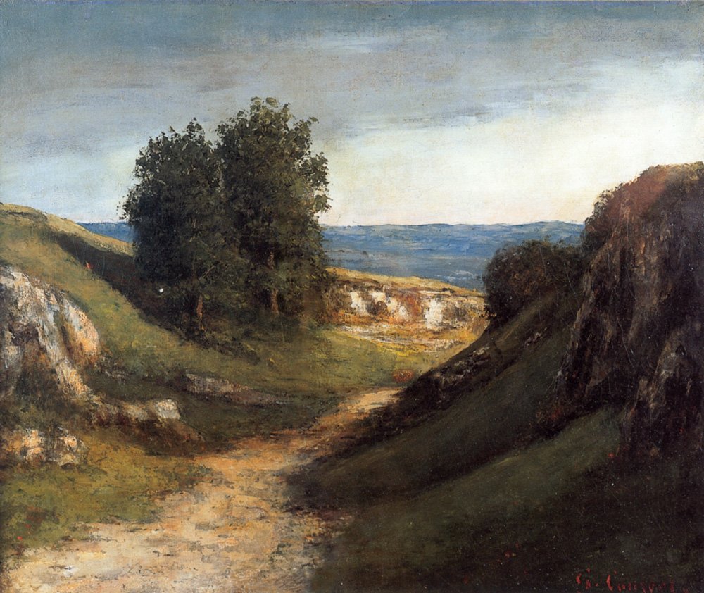 Paisagem Guyere de Gustave Courbet