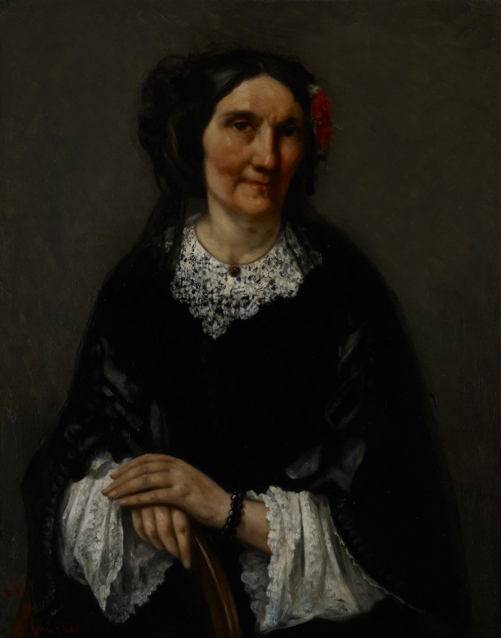 Retrato de Anika Psalmon, Mrs. Robin, 1862 de Gustave Courbet
