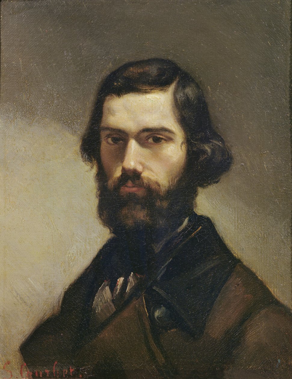 Retrato de Jules Valles (1832-85) c.1861 de Gustave Courbet