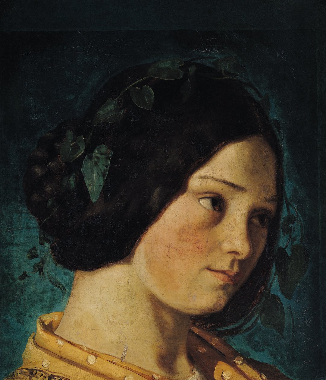 Retrato de Zelie Courbet, c.1842 de Gustave Courbet