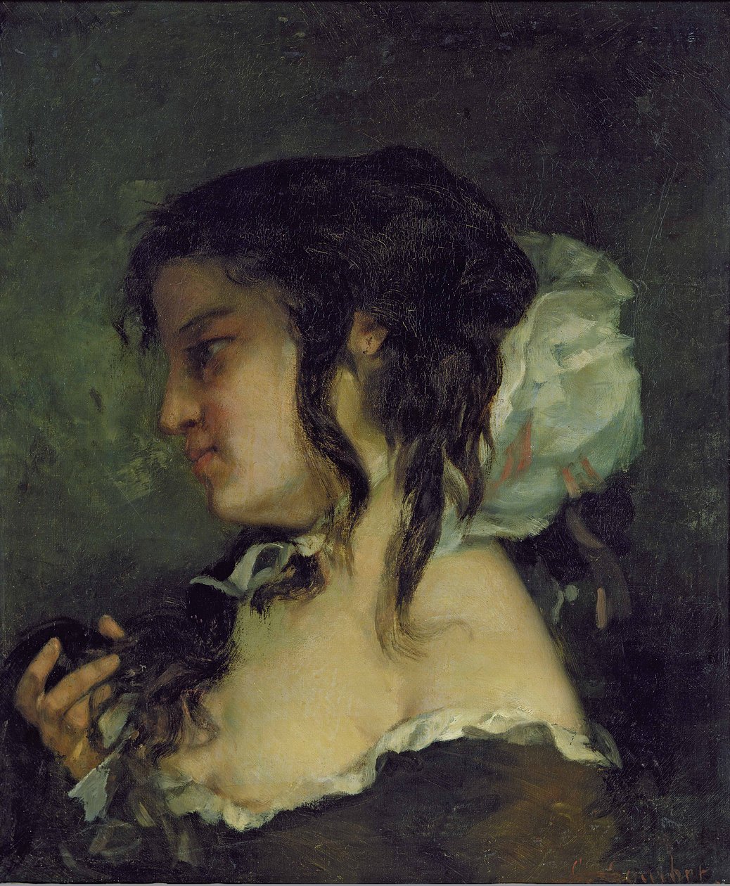Reflexão, c.1864-66 de Gustave Courbet