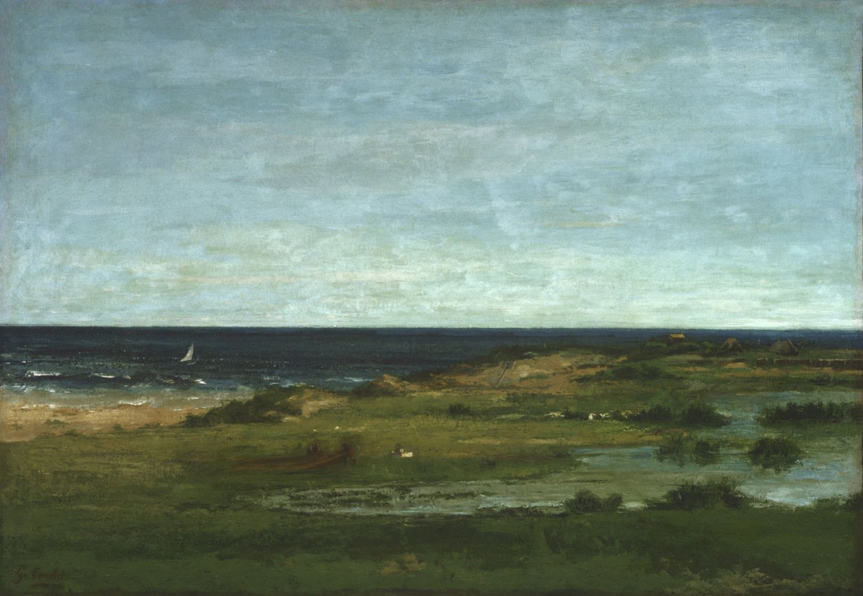 Cena da costa de Gustave Courbet