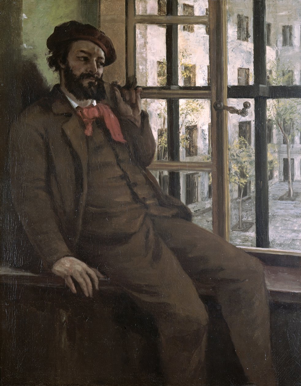 Auto-retrato em St. Pelagie, 1871 de Gustave Courbet