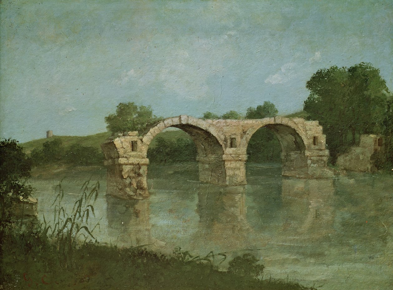 A ponte em Ambrussum de Gustave Courbet