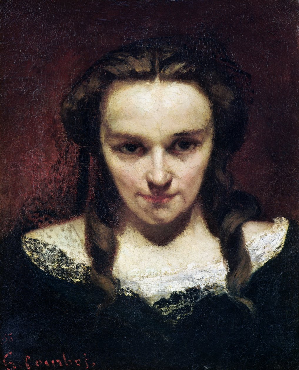 O clarividente ou, o sonâmbulo, c.1865 de Gustave Courbet