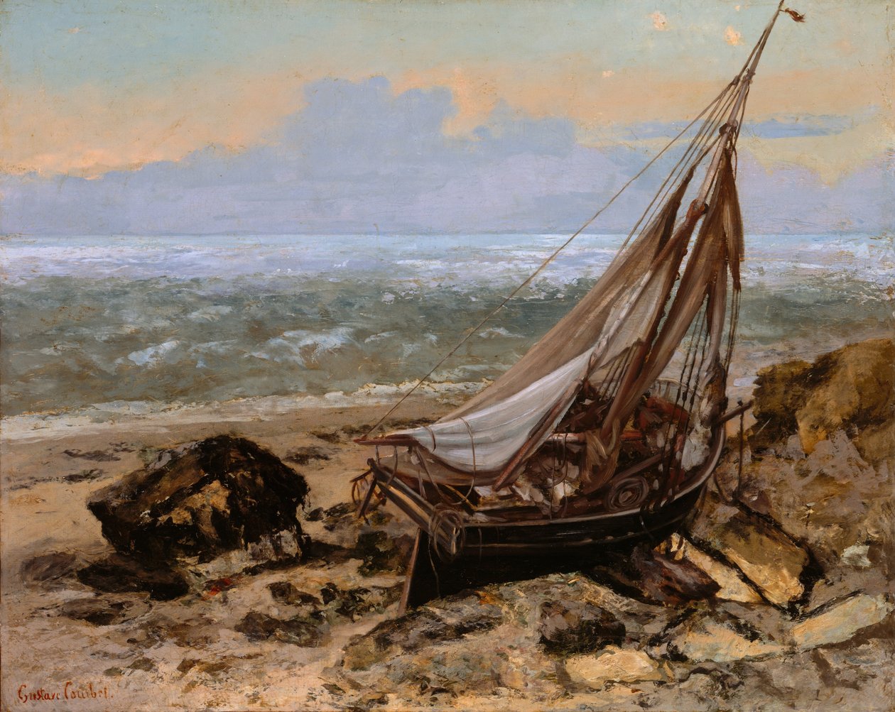 O barco de pesca de Gustave Courbet