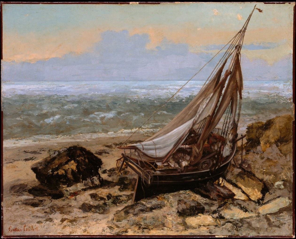 O barco de pesca de Gustave Courbet
