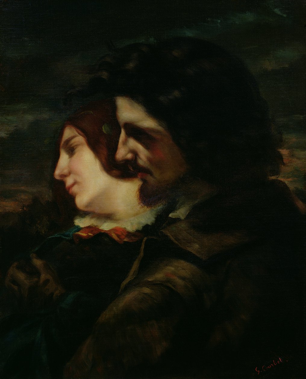 Os amantes do campo, depois de 1844 de Gustave Courbet