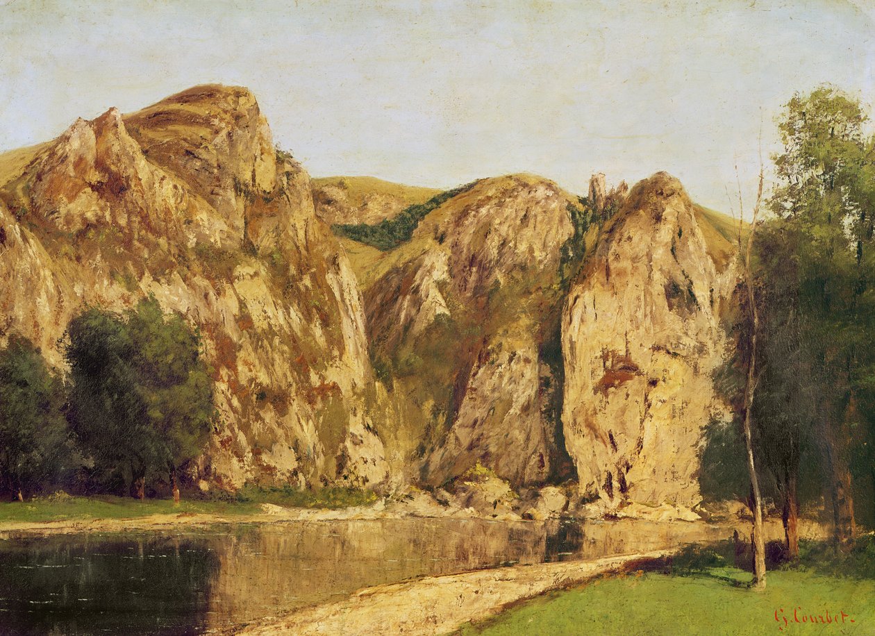O Rio Meuse, Freyr, c.1856 de Gustave Courbet