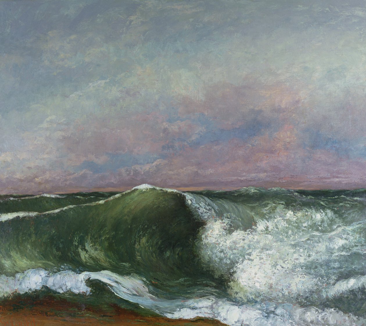The Wave, 1870 de Gustave Courbet