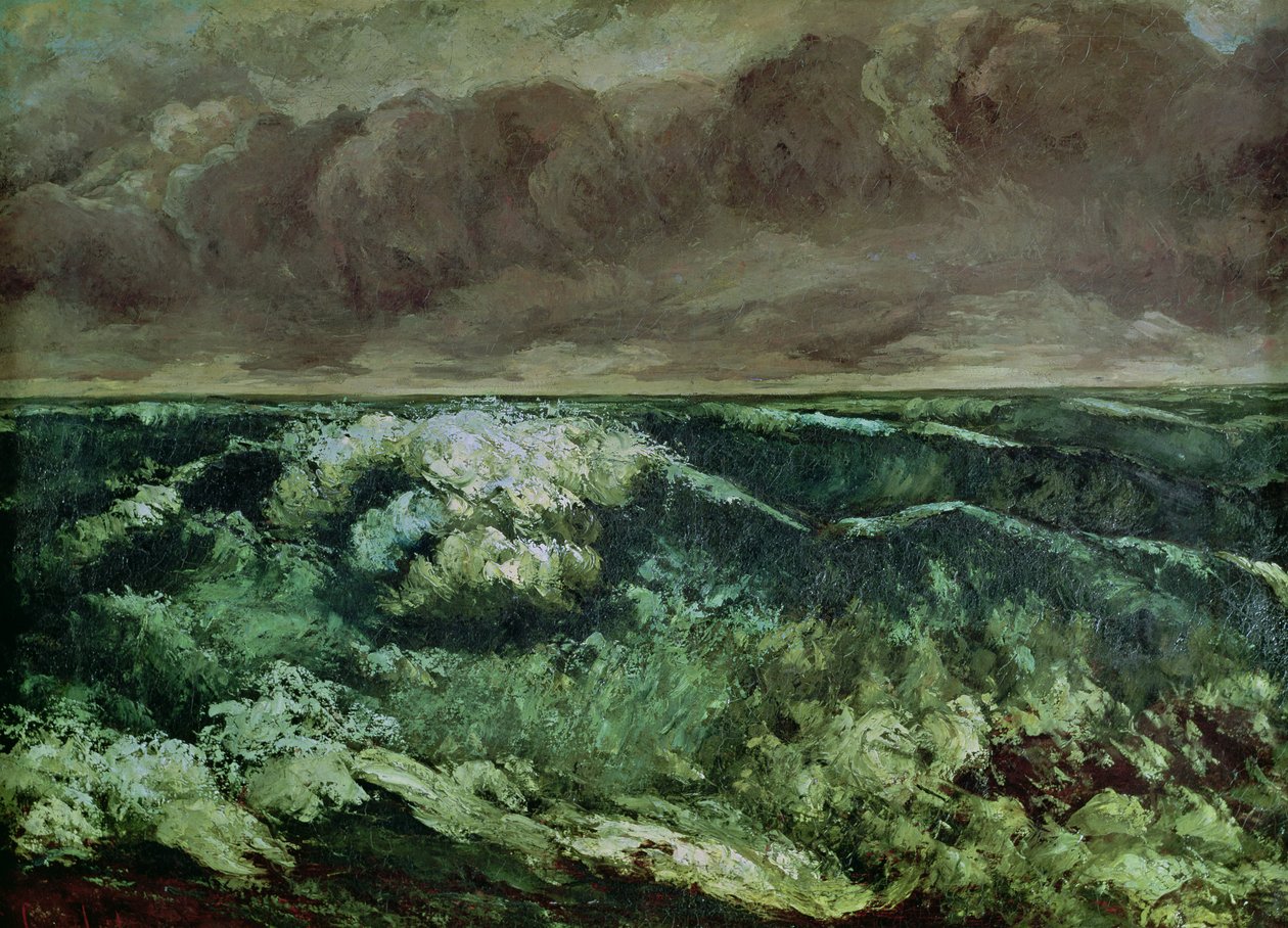 A onda, depois de 1870 de Gustave Courbet