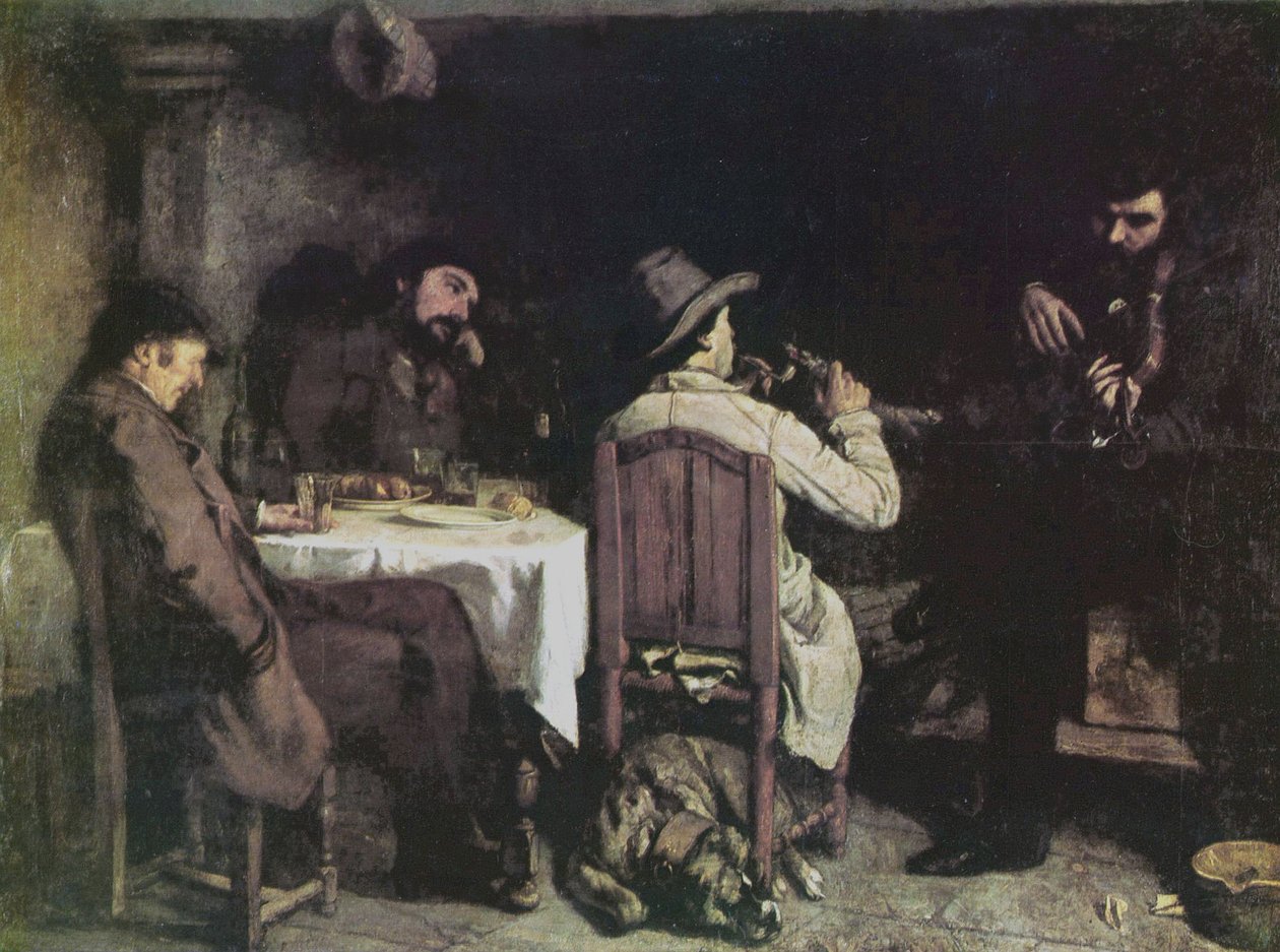 Depois do jantar em Ornans de Gustave Courbet