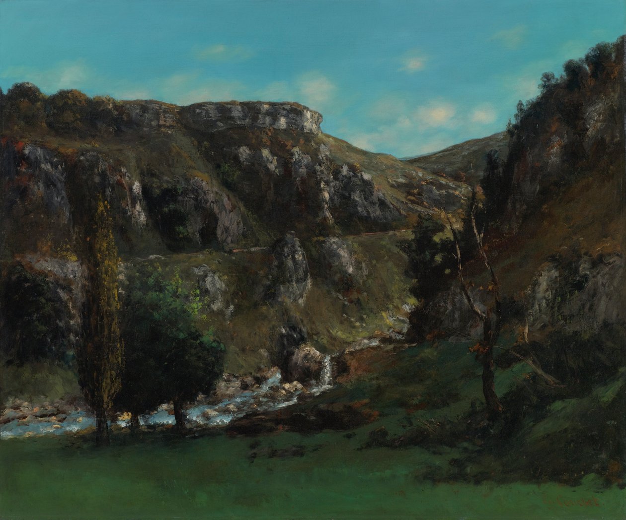 Vale dos Laloue perto de Mouthiers-Haute-Pierre de Gustave Courbet
