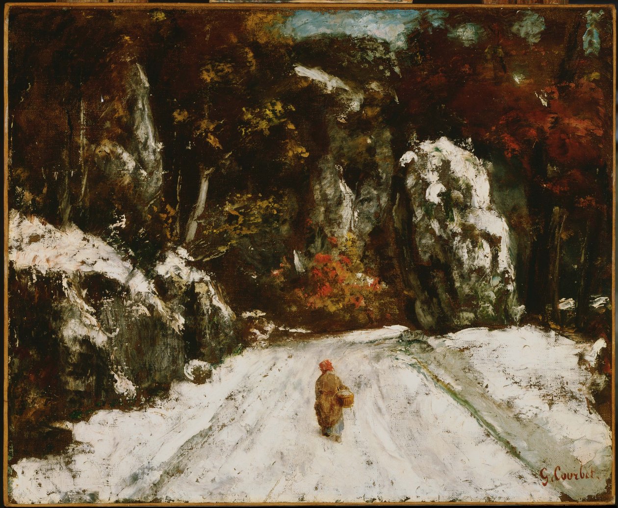 Inverno no Jura de Gustave Courbet