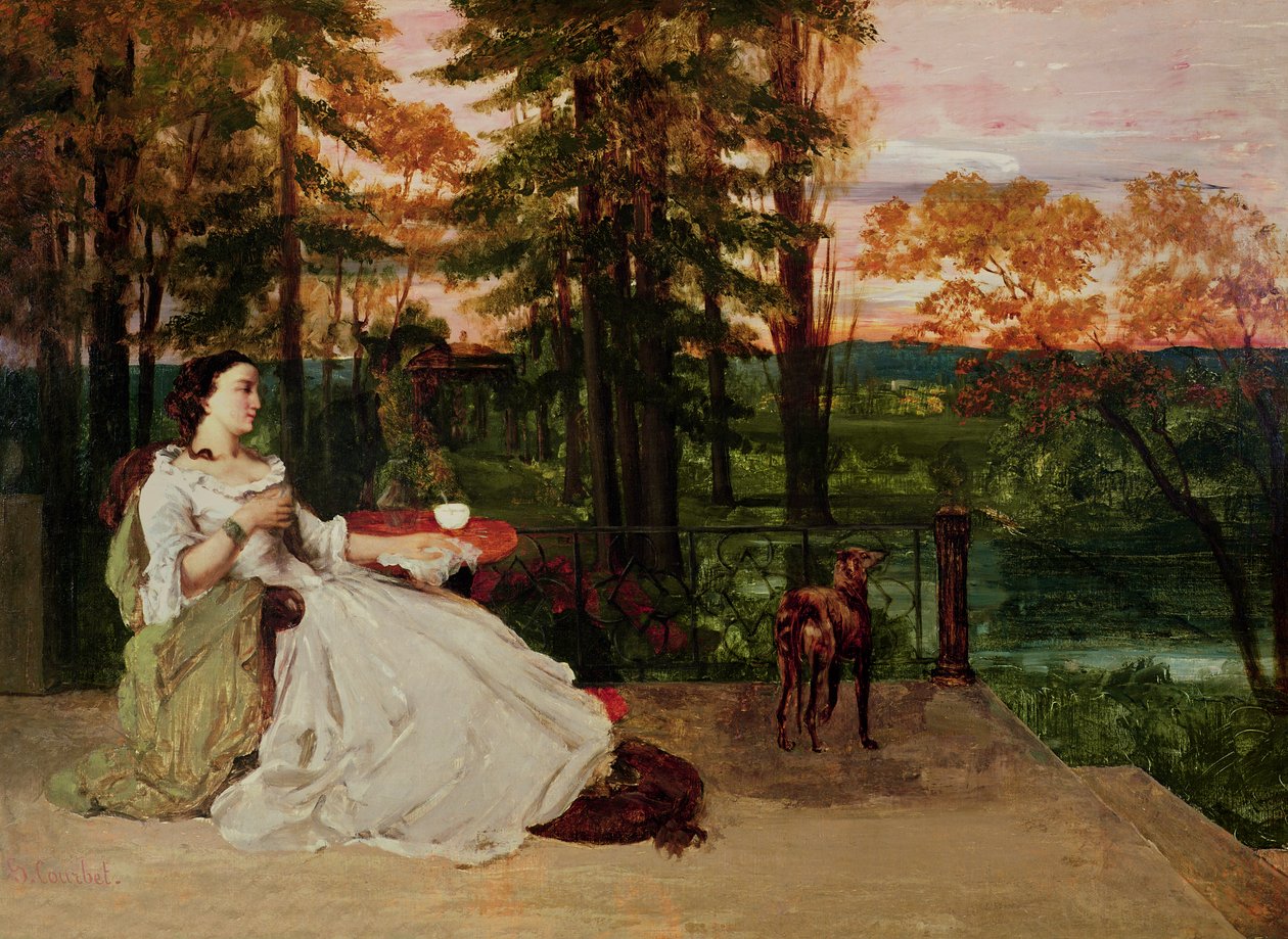 Mulher de Frankfurt, 1858 de Gustave Courbet