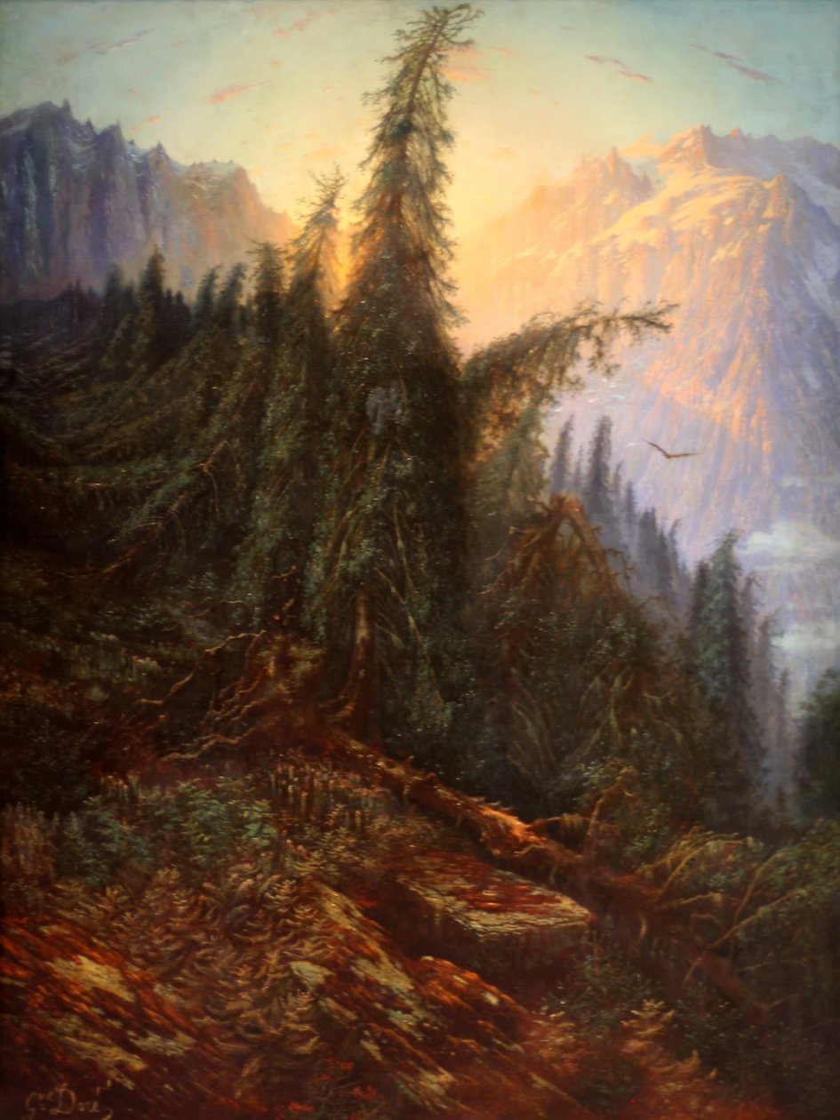 Paisagem montanhosa de Gustave Dore