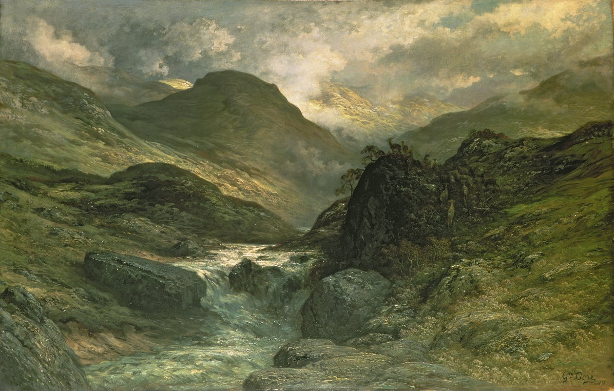 Um canyon, 1878 de Gustave Dore