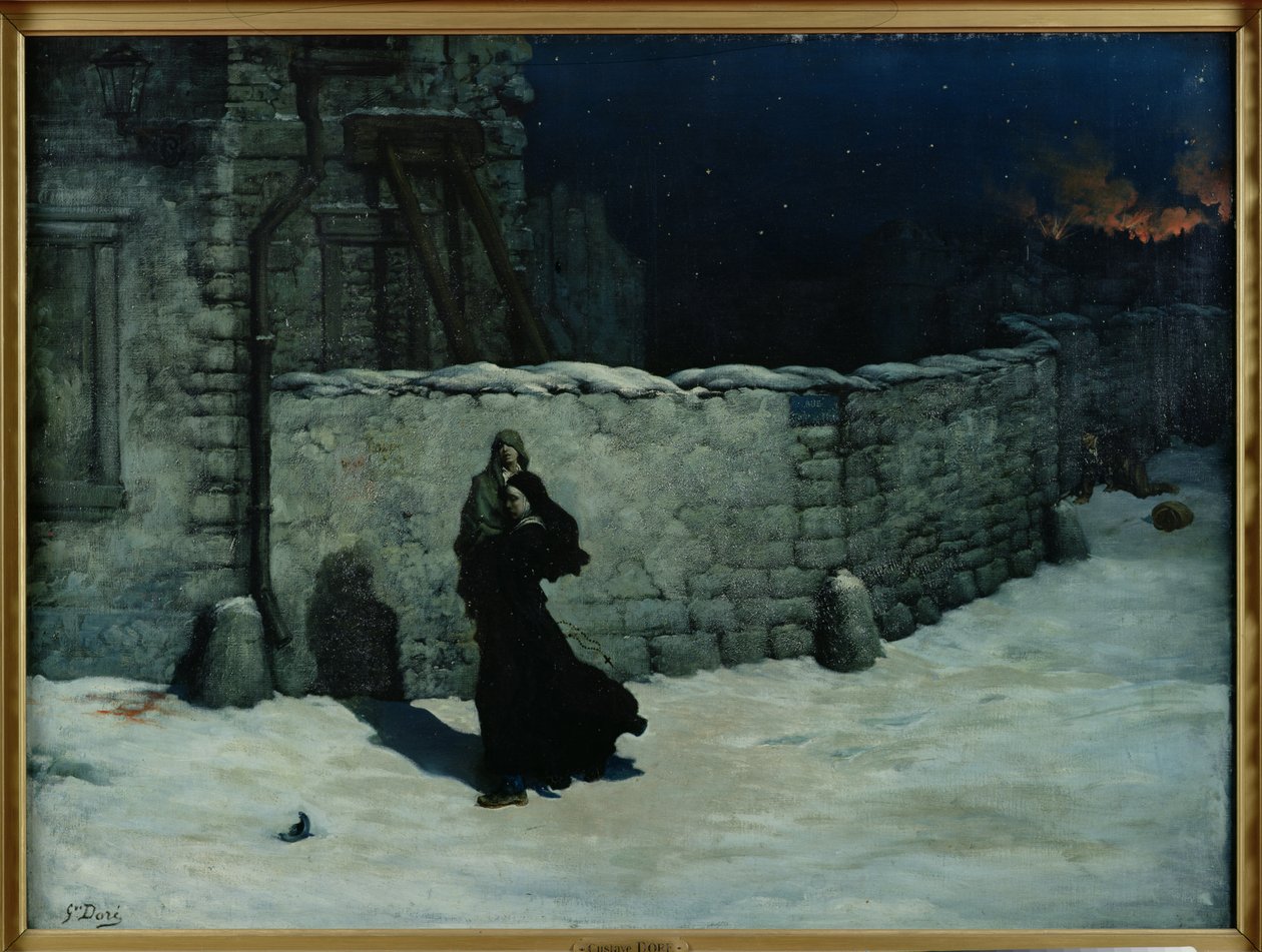 Um incidente durante o cerco de Paris de Gustave Dore