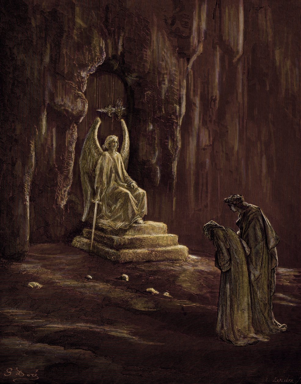 Dantes Purgatório de Gustave Dore