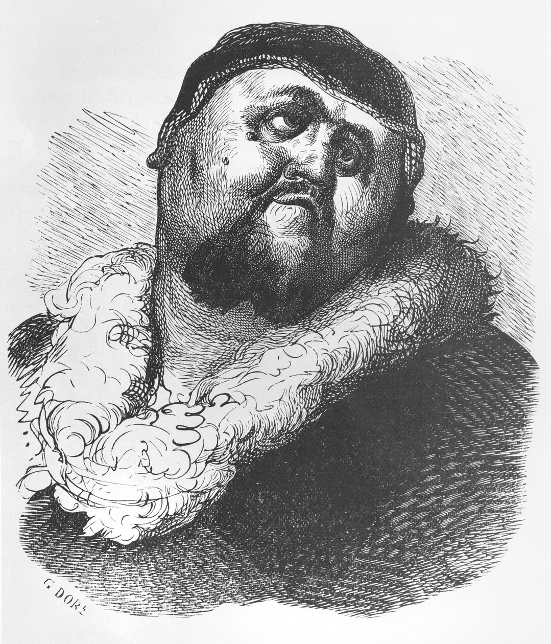 Ilustração de &39;Gargantua e Pantagruel&39;, de François Rabelais de Gustave Dore