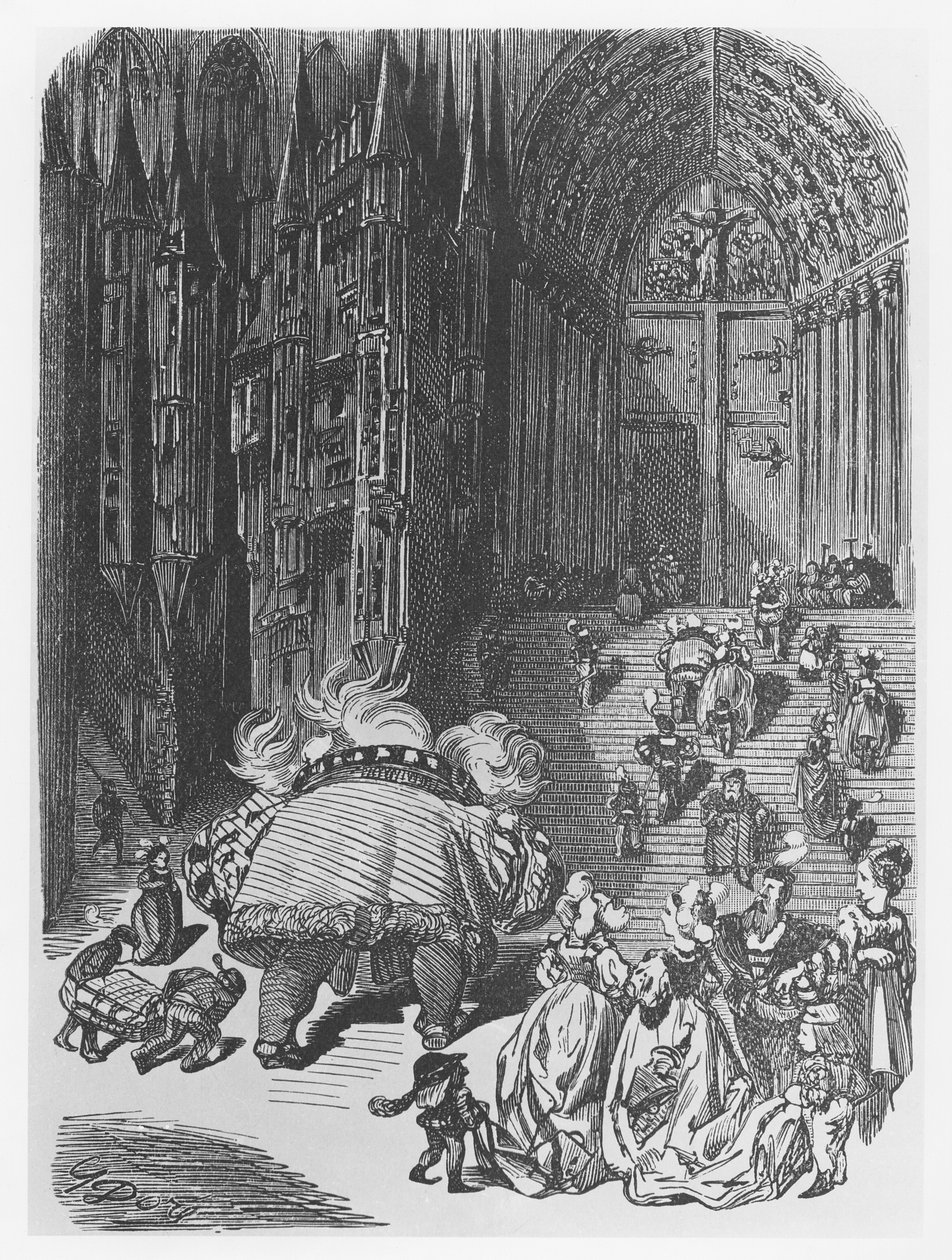 Ilustração de &39;Gargantua e Pantagruel&39;, de François Rabelais de Gustave Dore