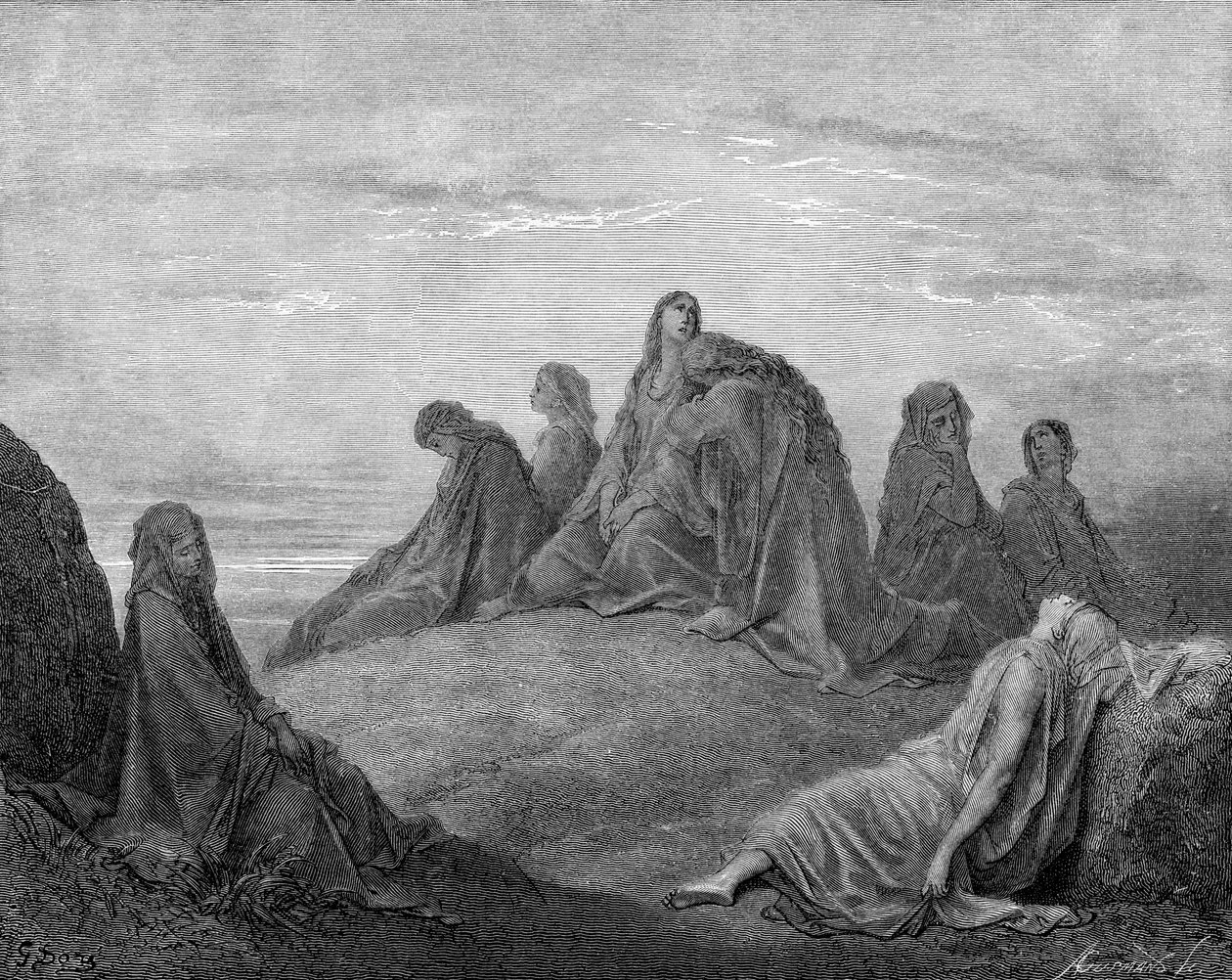 Filha de Jefté e seus companheiros de Gustave Dore