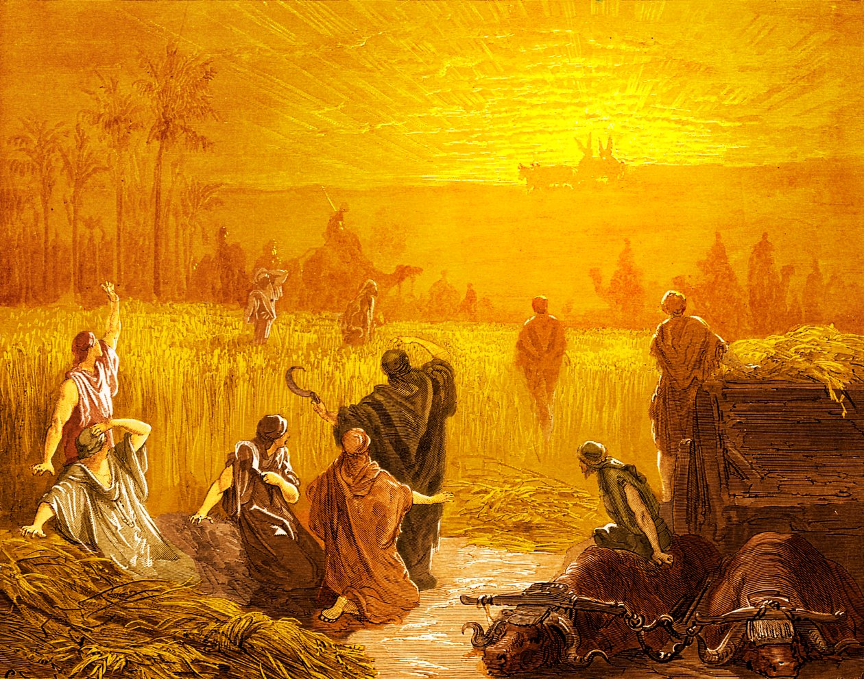 Retorno da arca a Beth Shemesh, por Doré - Bíblia de Gustave Dore