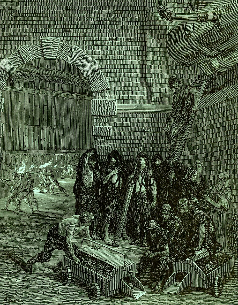 Londres vitoriana Lambeth Gasworks de Gustave Dore