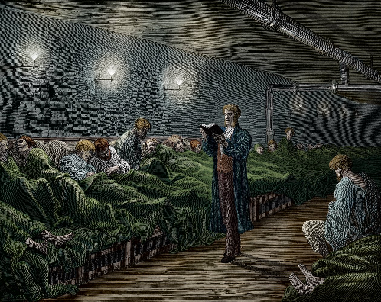 Refúgio vitoriano de Londres por Doré de Gustave Dore