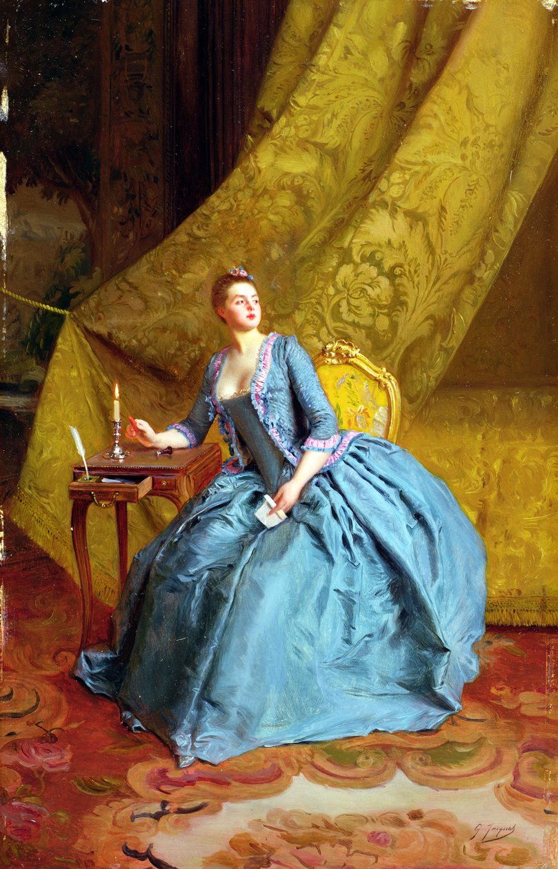 Senhora em um interior de Gustave Jacquet