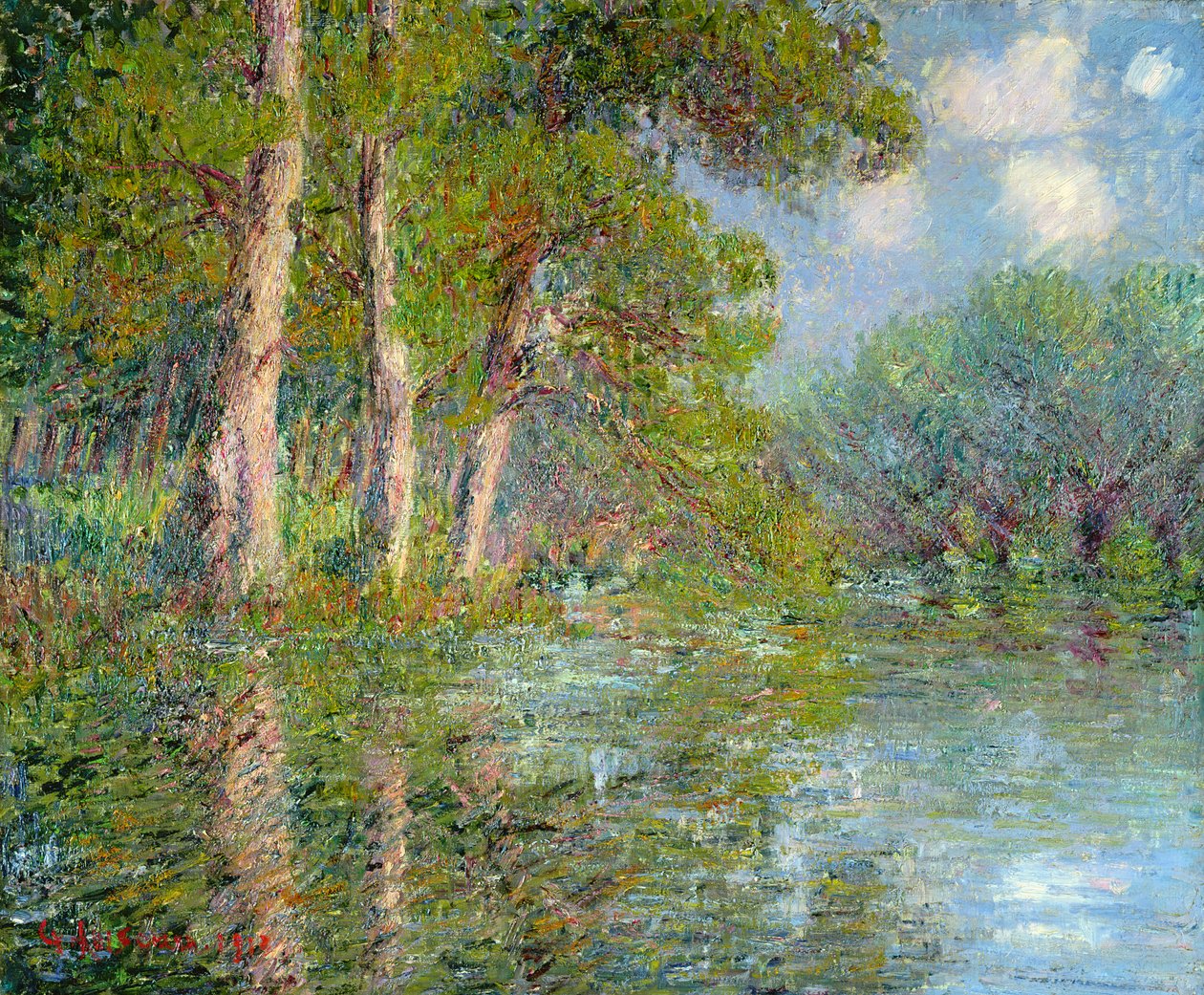 Uma curva no Eure, 1919 de Gustave Loiseau
