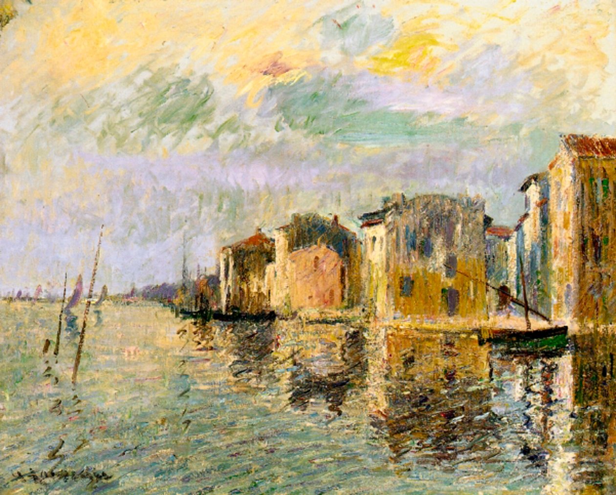 Martigues, sul da França, c.1903 de Gustave Loiseau