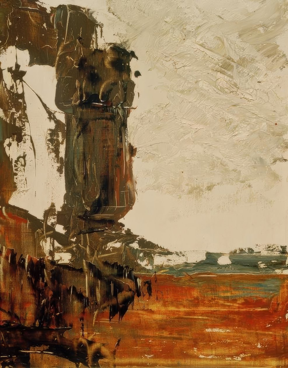 Esboço da paisagem  de Gustave Moreau