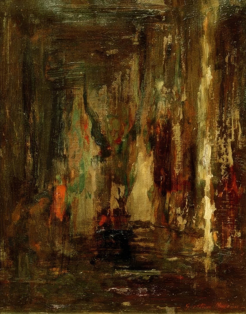 Esboço para o viajante Édipo de Gustave Moreau