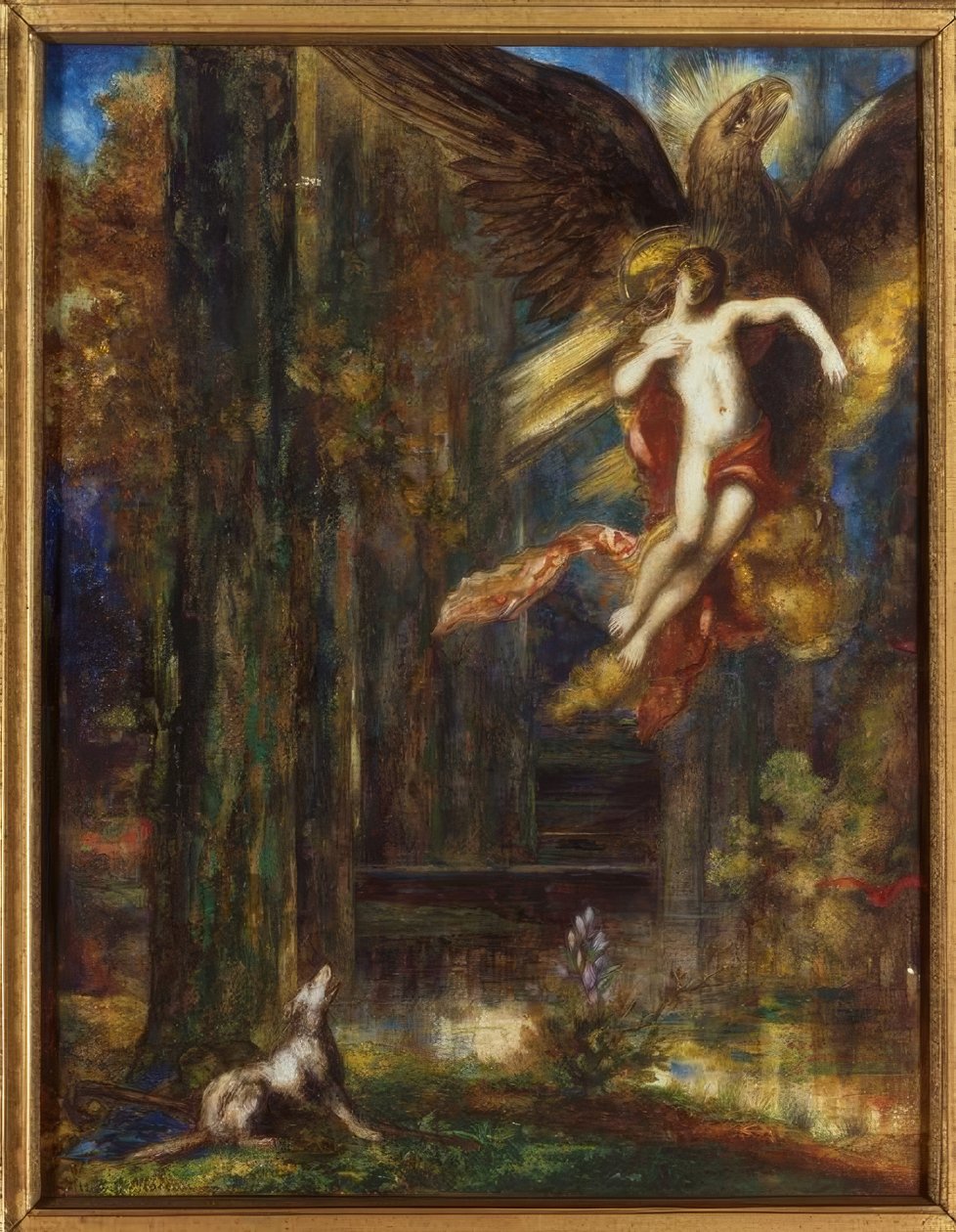 O rapto de Ganímedes de Gustave Moreau